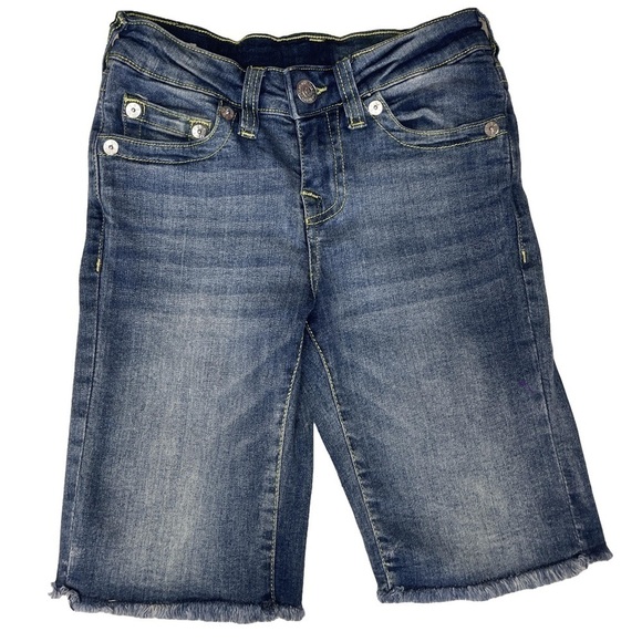 True Religion Other - True Religion Geno Relaxed Slim Raw Hem Denim Shorts BOYS 8